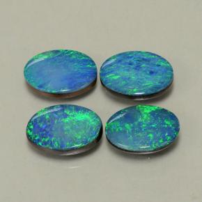 Multicolor Opal Doublet Gem - 0.9ct Oval Cabochon (ID: 503209)