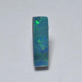 0.6ct Baguette Cabochon Multicolor Opal Doublet Gem for sale 0.6ct Baguette Cabochon Multicolor Opal Doublet Gem (ID: 503483)