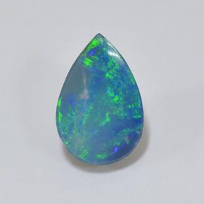 1.5ct Pear Cabochon Multicolor Opal Doublet Gem for sale 1.5ct Pear Cabochon Multicolor Opal Doublet Gem (ID: 503558)