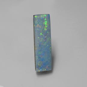 2.3ct Baguette Cabochon Multicolor Opal Doublet Gem for sale 2.3ct Baguette Cabochon Multicolor Opal Doublet Gem (ID: 503616)