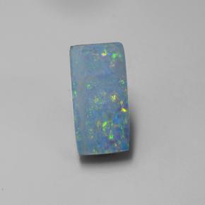 Mehrfarbig Opal-Dublette Edelstein - 1.8ct Baguette Cabochon (ID: 503617)