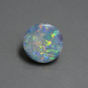 4.2ct Round Cabochon Multicolor Opal Doublet Gem for sale 4.2ct Round Cabochon Multicolor Opal Doublet Gem (ID: 505378)