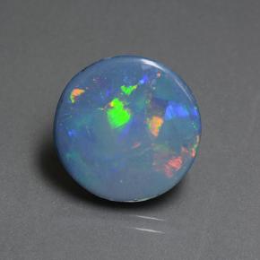 5.8ct Round Cabochon Multicolor Opal Doublet Gem for sale 5.8ct Round Cabochon Multicolor Opal Doublet Gem (ID: 505381)
