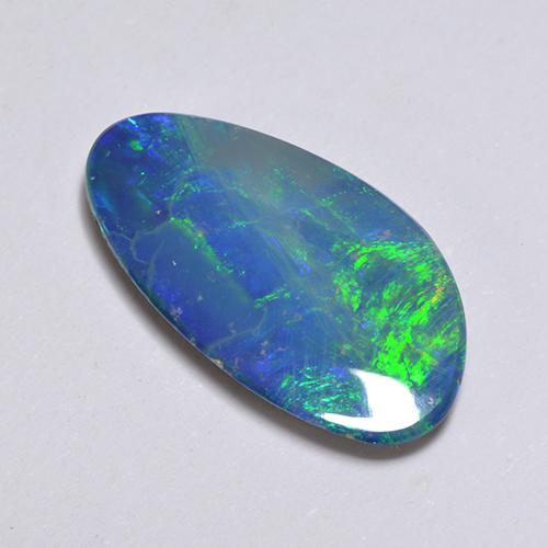 Многоцветный Опал Дублет Камень - 3.5ct Кабошон (ID: 512410)