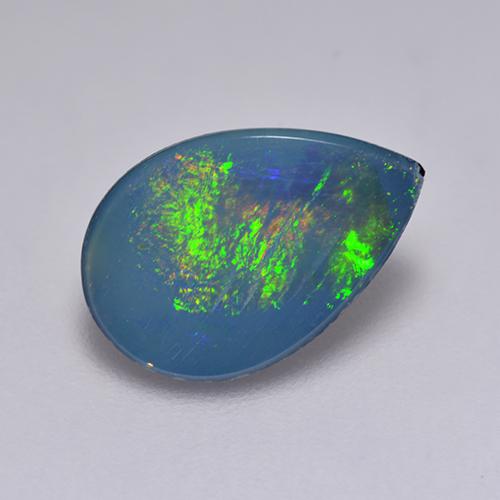 Multicolor Doblete de Ópalo Gema - 1.9ct Cabujón Pera (ID: 516236)