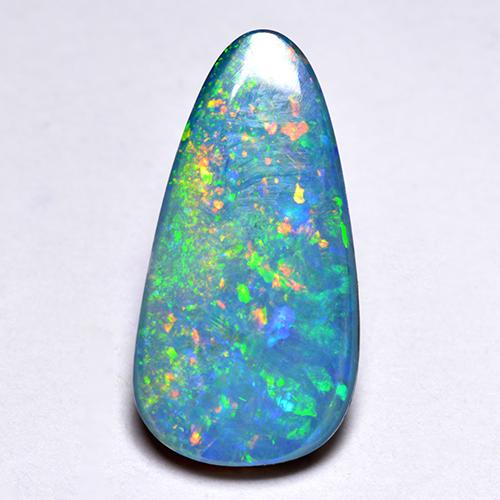 Multicolor Opal Doublet Gem - 2.5ct Fancy Cabochon (ID: 517010)