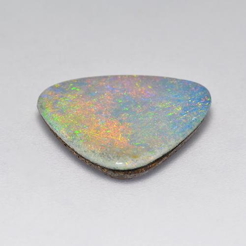 Opal Doublet Gemstone in 14.8 x 13.6 mm Size for Sale, Opal Doublet Stone in Multicolor Color