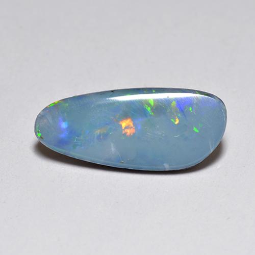 Multicolor Opal Doublet Gem - 2ct Fancy Cabochon (ID: 519051)
