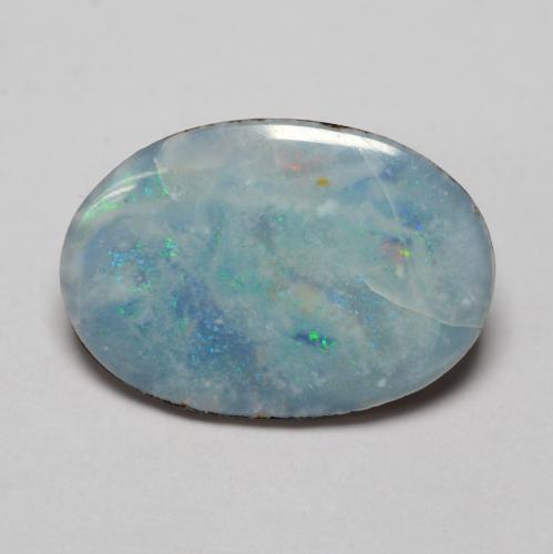 Multicolor Opal Doublet Gem - 1.8ct Oval Cabochon (ID: 542147)