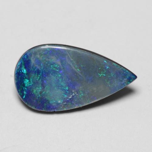 彩色 蛋白石二层石 Gem - 1.9ct 梨形凸面型 (ID: 542154)