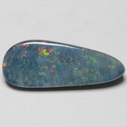 Многоцветный Опал Дублет Камень - 2.9ct Кабошон (ID: 542156)