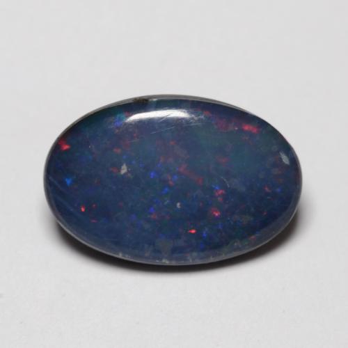Multicolor Opal Doublet Gem - 1.7ct Oval Cabochon (ID: 542159)