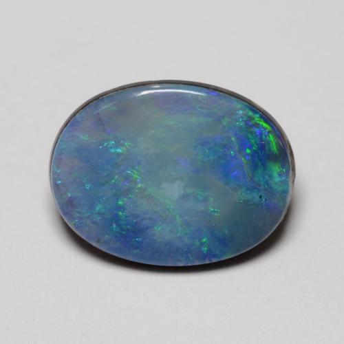 Многоцветный Опал Дублет Камень - 2.1ct Овал Кабошон (ID: 542161)