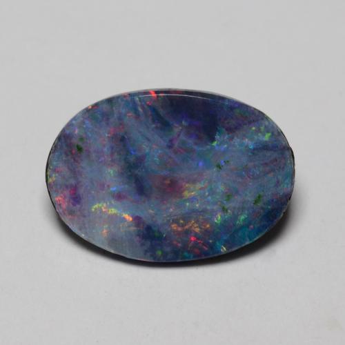 Multicolor Doblete de Ópalo Gema - 1.7ct Cabujón Óvalo (ID: 542167)