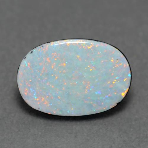 Multicolor Doblete de Ópalo Gema - 0.8ct Cabujón Óvalo (ID: 542491)