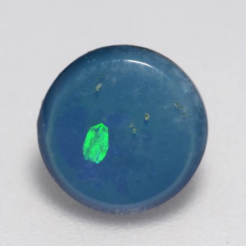Multicolor Opal Doublet Gem - 0.9ct Round Cabochon (ID: 542582)