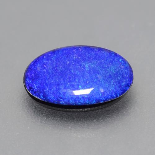 Opal Doublet Gemstone in 7.6 x 6 mm Size for Sale, Opal Doublet Stone in Multicolor Color