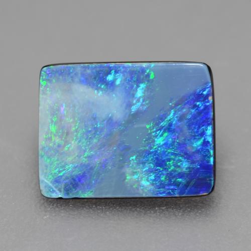 Многоцветный Опал Дублет Камень - 0.9ct Багет Кабошон (ID: 542808)