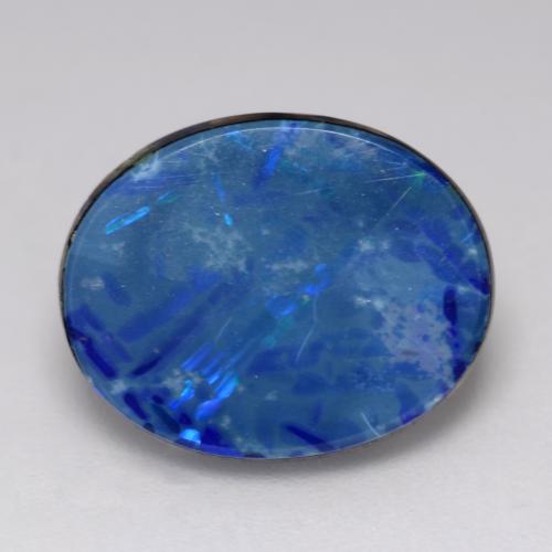 Multicolor Opal Doublet Gem - 4.2ct Oval Cabochon (ID: 542849)