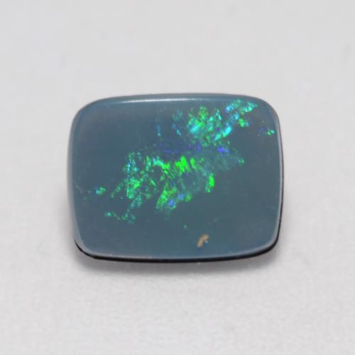 Multicolor Opal Doublet Gem - 0.8ct Cushion Cabochon (ID: 542857)