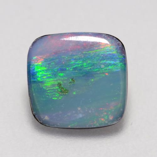 Mehrfarbig Opal-Dublette Edelstein - 0.9ct Kissen Cabochon (ID: 542860)