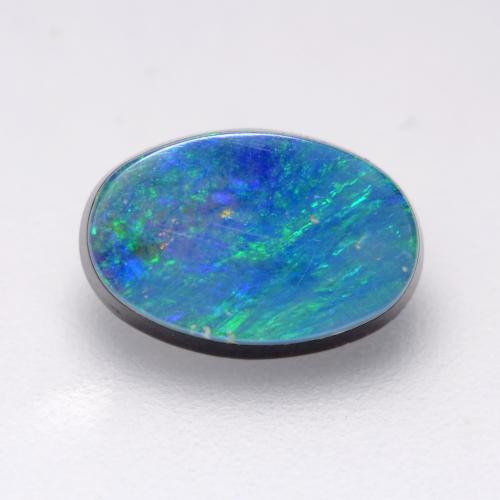 Многоцветный Опал Дублет Камень - 1.1ct Овальный срез (ID: 542865)