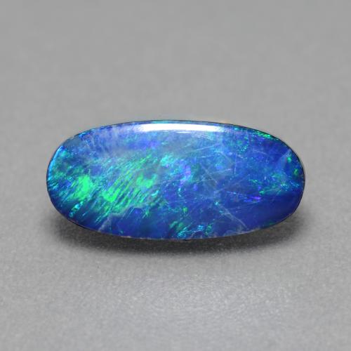 Многоцветный Опал Дублет Камень - 1.3ct Овал Кабошон (ID: 542868)