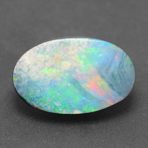 Многоцветный Опал Дублет Камень - 3.9ct Овальный срез (ID: 542880)