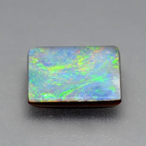 Opal Doublet Gemstone in 7.9 x 6.7 mm Size for Sale, Opal Doublet Stone in Multicolor Color