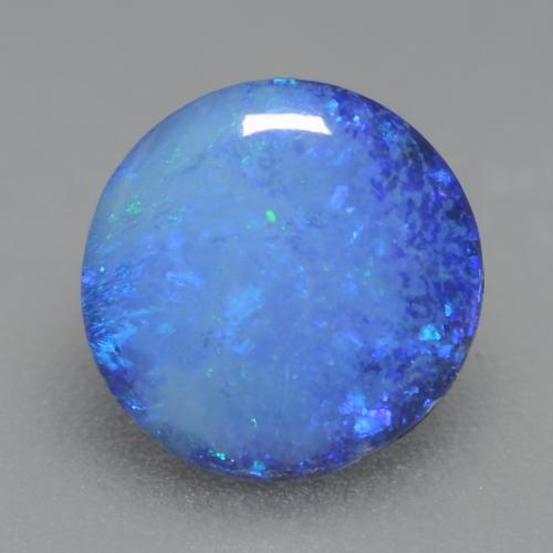 Mehrfarbig Opal-Dublette Edelstein - 0.9ct Rund Cabochon (ID: 542895)