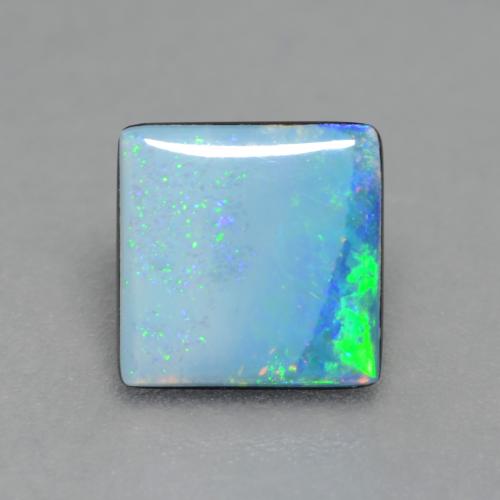 Multicolor Opal Doublet Gem - 0.8ct Square Cabochon (ID: 542910)