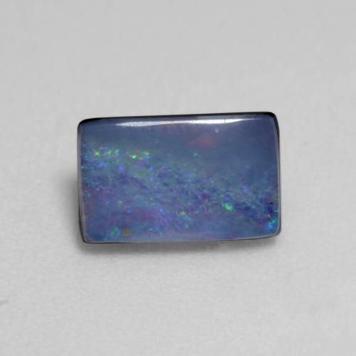 Multicolor Opal Doublet Gem - 0.8ct Baguette Cabochon (ID: 543012)