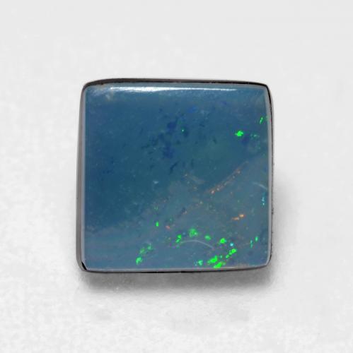 Mehrfarbig Opal-Dublette Edelstein - 0.6ct Quadrat Cabochon (ID: 544264)