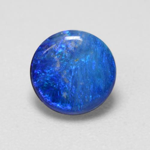 Многоцветный Опал Дублет Камень - 0.6ct Круглый Кабошон (ID: 544275)