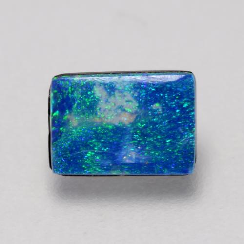 Multicolor Opal Doublet Gem - 0.3ct Baguette Cabochon (ID: 544285)