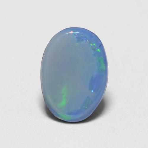 Multicolor Opal Doublet Gem - 0.5ct Oval Cabochon (ID: 544423)