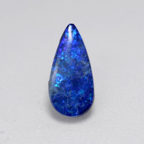 Многоцветный Опал Дублет Камень - 0.3ct Груша Кабошон (ID: 544584)