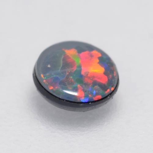 Opal Doublet Gemstone in 3.5 mm (calibrated) Size for Sale, Opal Doublet Stone in Multicolor Color