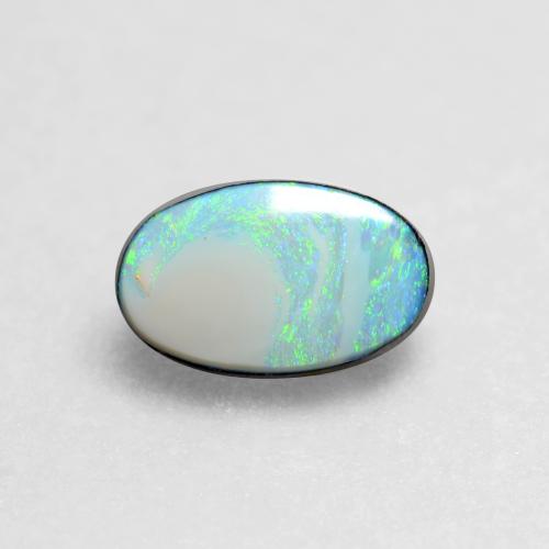 Многоцветный Опал Дублет Камень - 0.3ct Овал Кабошон (ID: 545100)
