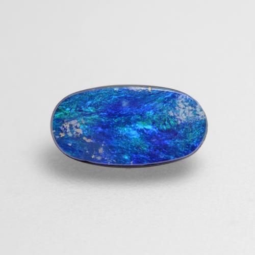 Multicolor Opal Doublet Gem - 0.8ct Oval Cabochon (ID: 545102)