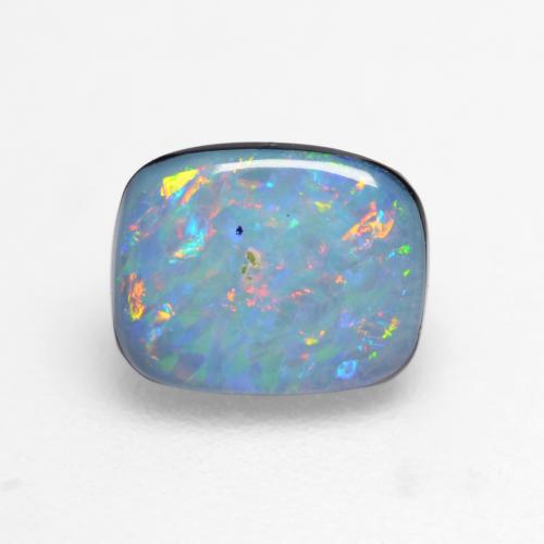 Многоцветный Опал Дублет Камень - 0.6ct Подушечка Кабошон (ID: 545104)