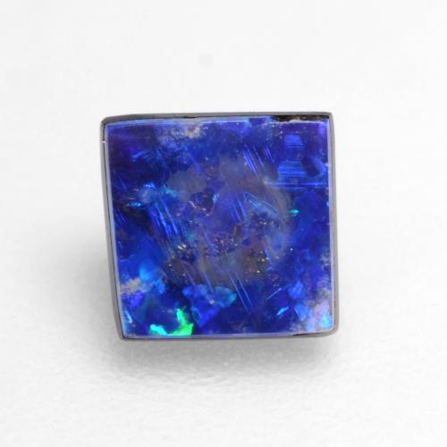 Multicolor Opal Doublet Gem - 0.3ct Square Cabochon (ID: 545106)
