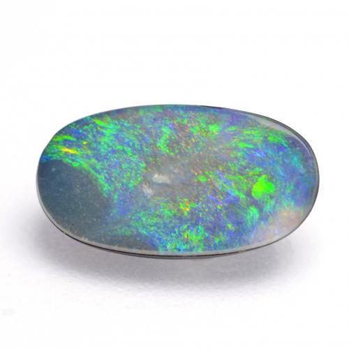 Многоцветный Опал Дублет Камень - 0.8ct Овал Кабошон (ID: 545118)
