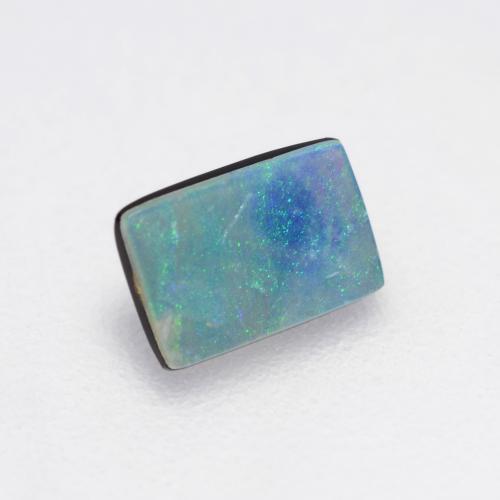 Mehrfarbig Opal-Dublette Edelstein - 0.2ct Baguette Cabochon (ID: 545239)