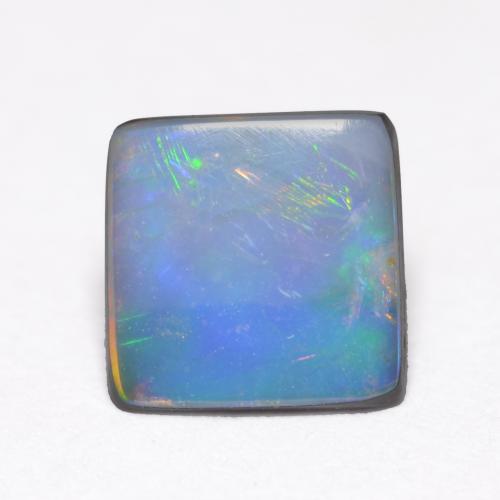 Multicolor Opal Doublet Gem - 0.5ct Square Cabochon (ID: 545557)