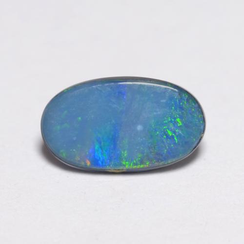 Многоцветный Опал Дублет Камень - 0.3ct Овал Кабошон (ID: 545903)