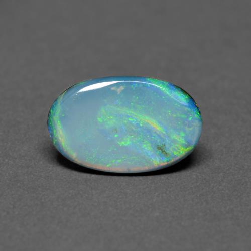 Multicolor Opal Doublet Gem - 1ct Oval Cabochon (ID: 586319)
