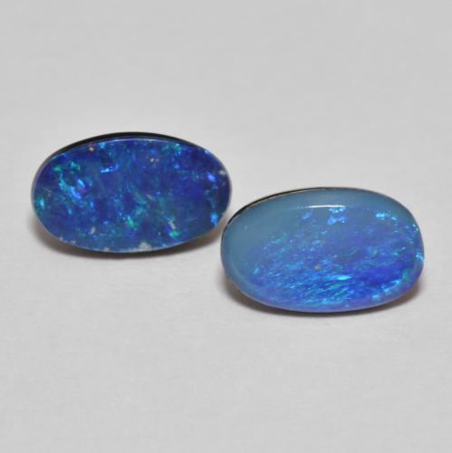 Multicolor Doblete de Ópalo Gema - 0.6ct Cabujón Óvalo (ID: 612228)