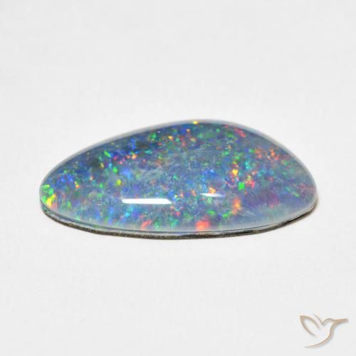 Opal Doublet Gemstone in 19.9 x 11.8 mm Size for Sale, Opal Doublet Stone in Multicolor Color