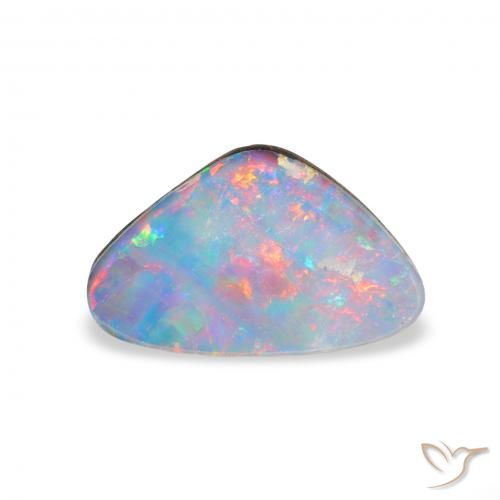 1.54ct Natural Multicolor Opal Doublet, Trillion, Opaque